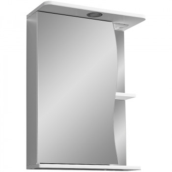 Зеркальный шкафчик в ванную Stella Polar Волна Верея 55 SP-00000040 с подсветкой белый