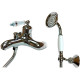 Смеситель для ванны Bronze de Luxe Perse TB9055-PT хром с душевым гарнитуром  (TB9055-PT)