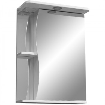 Зеркальный шкафчик в ванную Stella Polar Волна Верея 55 SP-00000041 с подсветкой белый