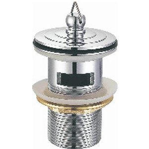 Донный клапан с переливом для раковины Frap латунь, хром (F64-2)