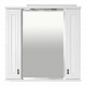 Зеркальный шкаф Misty Лувр 85 с 2мя шкафчиками белый 85х80 (П-Лвр03085-0112Я)  (П-Лвр03085-0112Я)