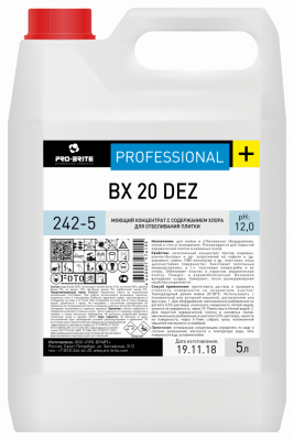 Pro-brite 242-5 BX 20 Dez Моющий концентрат с содержанием хлора для отбеливания плитки