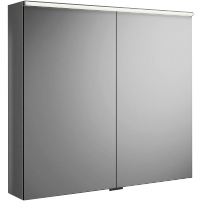Зеркальный шкаф в ванную Burgbad Eqio 90 SPGT090F2010 с подсветкой серый