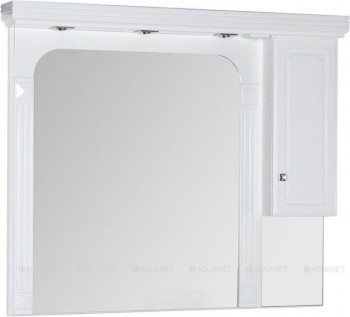 Зеркало-шкаф в ванную Aquanet Фредерика 140 белый (00171012)