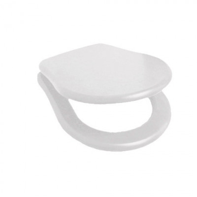 KERASAN Retro 108801 bi/cr сиденье для унитаза с микролифтом, белый/хром
