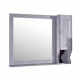 ASB-Woodline Гранда зеркало 80 см со шкафчиком, серый массив ясеня  (11481+11485)