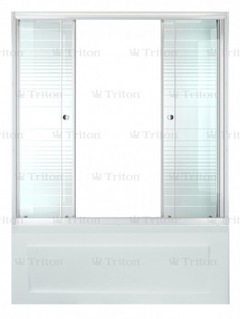 Душевая штора Triton Полосы Щ0000025982, стекло 170 см