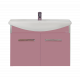 Тумба Misty Джулия 75 подвесная розовая (Л-Джу01075-1210По) с раковиной  (СО000003357)