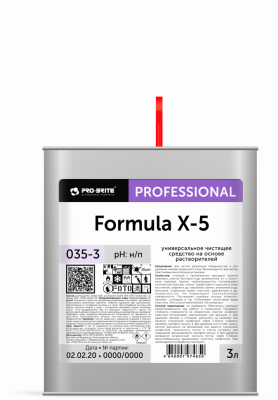Pro-brite 035-3 Formula X-5 универсальное чистящее средство против скотч-клей и маркера, 3 л