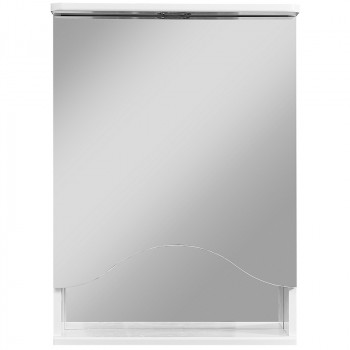 Зеркальный шкафчик в ванную Stella Polar Волна Лиана 50 SP-00000036 с подсветкой белый
