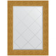 Зеркало настенное Evoform ExclusiveG 89х66 BY 4108 с гравировкой в багетной раме Чеканка золотая 90 мм  (BY 4108)