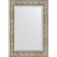 Зеркало настенное Evoform Exclusive 100х70 BY 3450 с фацетом в багетной раме Барокко серебро 106 мм  (BY 3450)