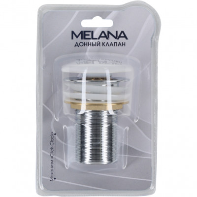 Донный клапан MELANA без перелива белый MLN-330301 в блистере
