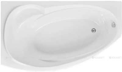 Акриловая ванна Aquanet Jersey 170x90 L с каркасом пристенная асимметричная (00205405)
