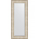 Зеркало настенное Evoform Exclusive 140х60 BY 3530 с фацетом в багетной раме Виньетка серебро 109 мм  (BY 3530)