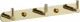 Планка с крючками для ванной (3 крючка) Savol S-007213B латунь золото  (S-007213B)