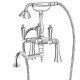 Смеситель на борт ванны с ручным душем с поворотным изливом CEZARES FIRST-PBV2-01-M, хром  (FIRST-PBV2-01-M)