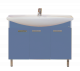 Тумба Misty Джулия -120 прямая синяя (Л-Джу01120-1110Пр) с раковиной  (СО000006873)