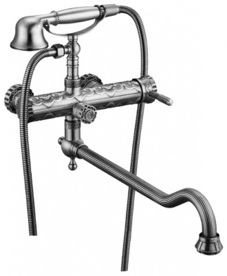 Zorg Antic A 101WDN-SL смеситель для ванны, матовое серебро