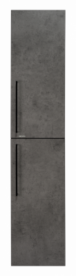 Пенал для ванной Misty Rock - 35 подвесной правый (бетон тёмно-серый) ROCK-05035-50-2П