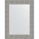Зеркало настенное Evoform Definite 80х60 BY 3055 в багетной раме Чеканка серебряная 90 мм  (BY 3055)