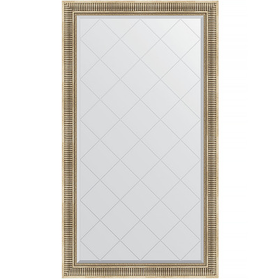 Зеркало настенное Evoform ExclusiveG 172х97 BY 4411 с гравировкой в багетной раме Серебряный акведук 93 мм