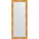Зеркало напольное Evoform ExclusiveG Floor 204х84 BY 6327 с гравировкой в багетной раме Травленое золото 99 мм  (BY 6327)