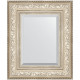 Зеркало настенное Evoform Exclusive 60х50 BY 3374 с фацетом в багетной раме Виньетка серебро 109 мм  (BY 3374)