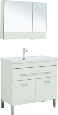 Комплект мебели для ванной Aquanet Верона 90 белый напольный 1 ящик 2 дверцы (00287661)